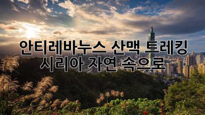 안티레바누스 산맥 트레킹 ⛰️ 시리아 자연 속으로!